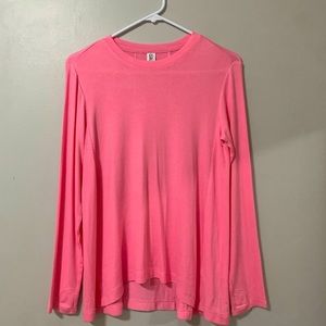 Brand New Athleta Girls Pink Long Sleeve Top